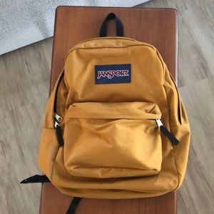 Jansport backpack mustard yellow